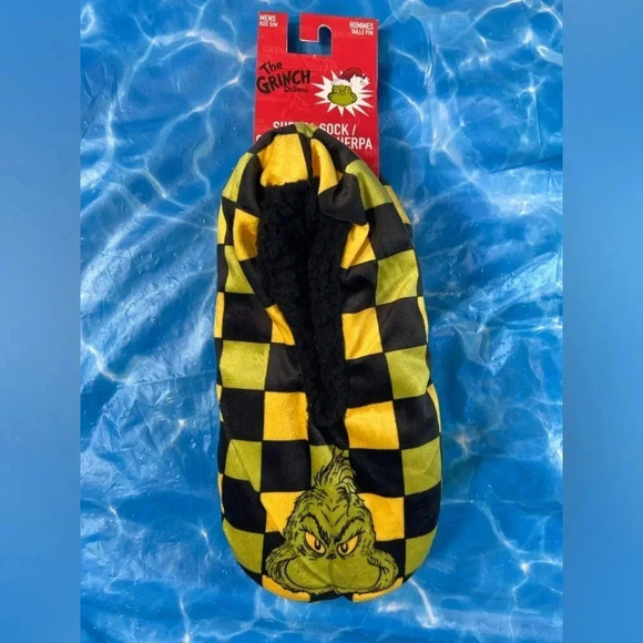 The Grinch Who Stole Christmas - Mad Engine - Mens Size S/M Sherpa Socks - BNWT - Picture 5 of 5